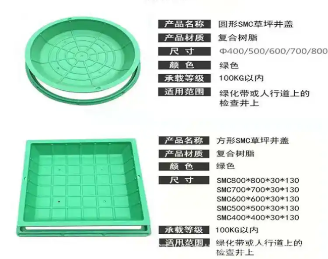 伊宁市树脂复合种植井盖展示